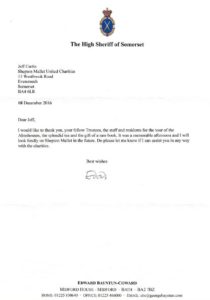 High Sheriff Letter